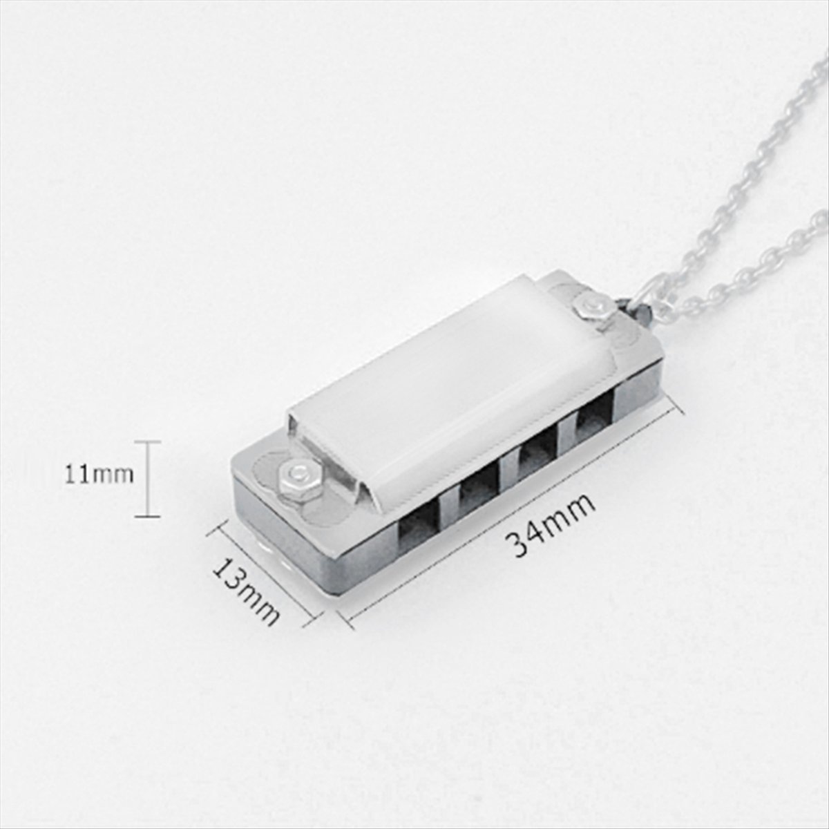Musical Instrument Sounds - ABXY Mini Harmonica Necklace 4 Hole