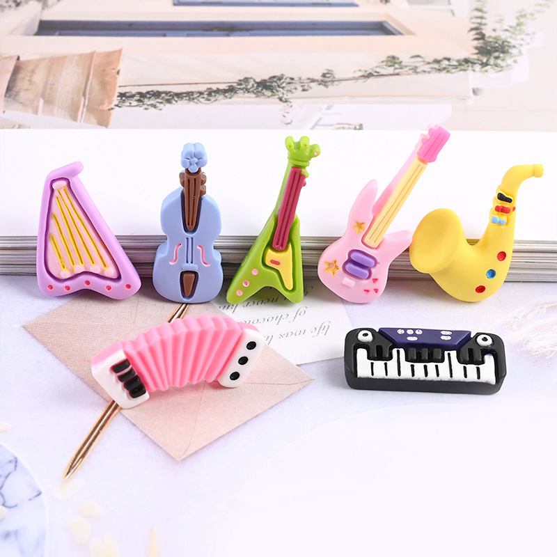 10pcs Cartoon Kawaii Resin Min - Musical Instruments Cartoon review and price