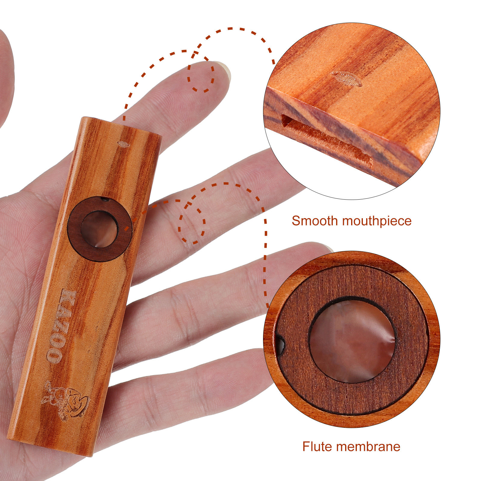 1Set Wooden Kazoo Flute Premiu - Musical Instrument Easy To Learn For Adults review and price