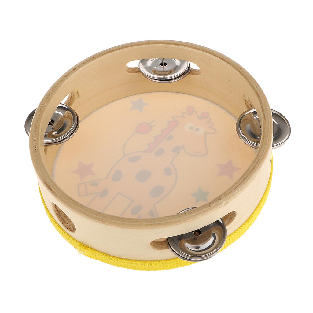 Wooden Tambourine Small Hand P - Musical Instrument Kids review and price