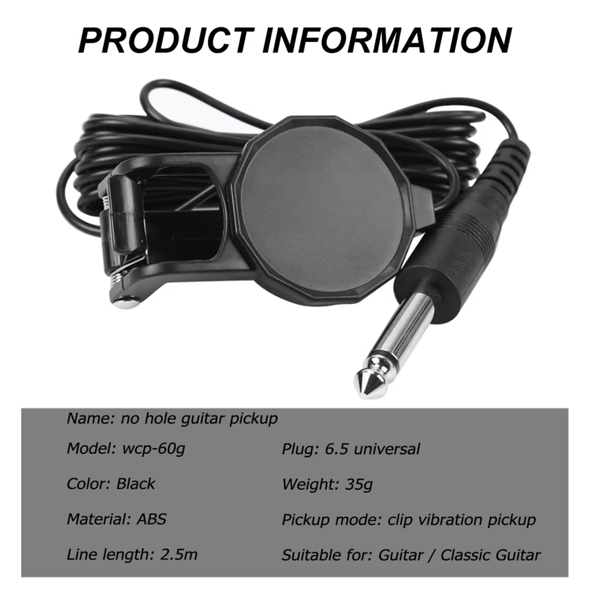 Audio Jack Clip On Pickup/2.5  - Musical Instrument Sounds review and price