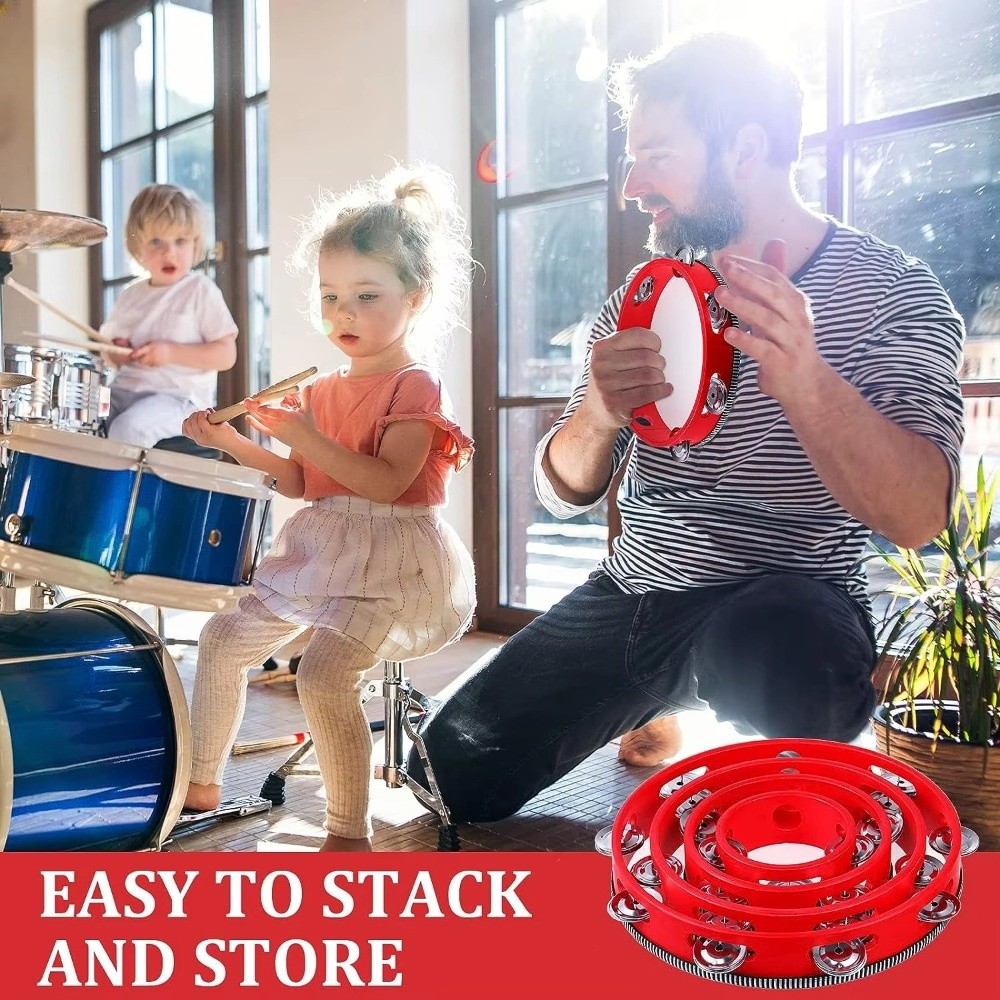 4/6/8/10 Inch Hand Held Drum M - Musical Instrument Kids review and price