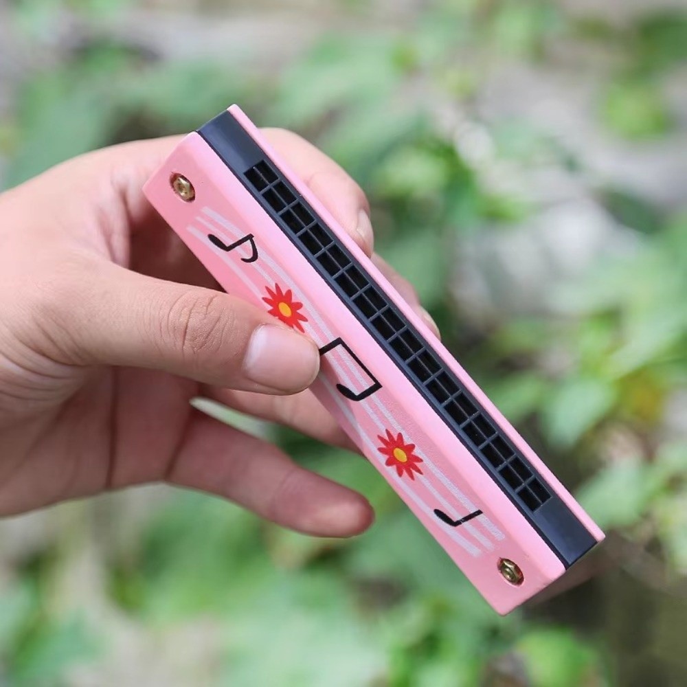 New 16 Holes Wooden Harmonica  - Musical Instruments Cartoon review and price