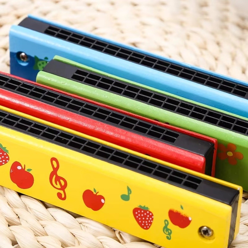 New 16 Holes Wooden Harmonica  - Musical Instruments Cartoon review and price