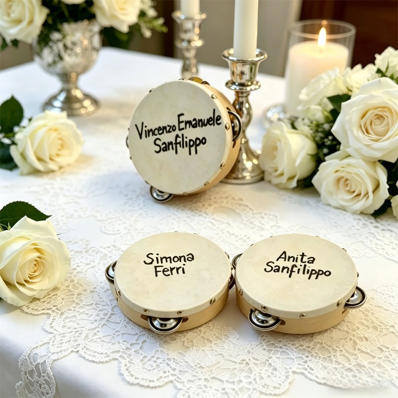 3/5PCS ﻿ Wedding Tambourine Dr - Musical Instrument And Name review and price