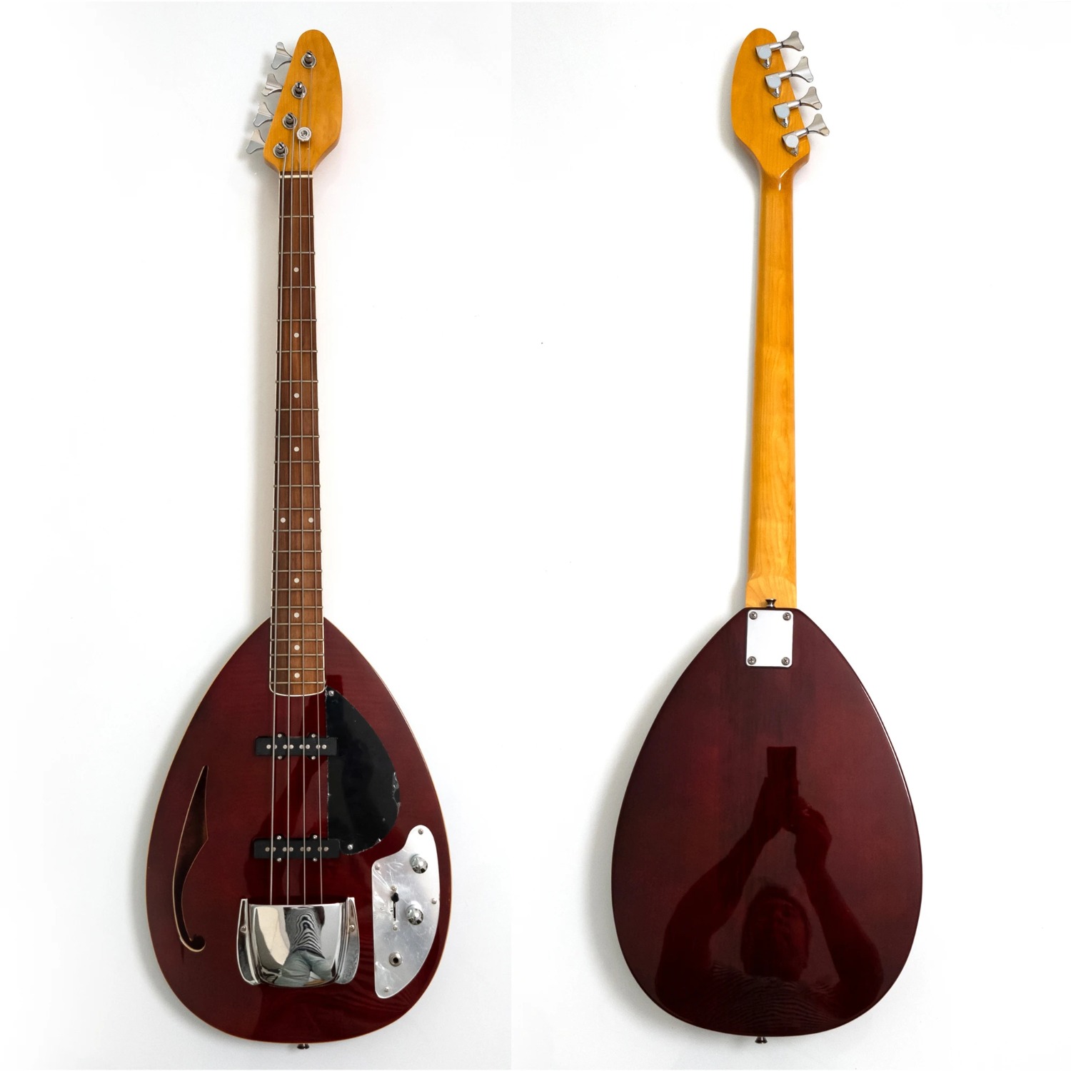 4 Strings Semi Hollow Body Ele - Dobro Resonator Guitar review and price