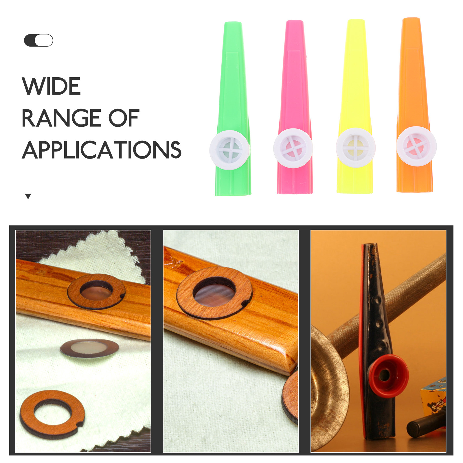 24Pcs Plastic Kazoos Assorted  - Musical Instrument Kids review and price