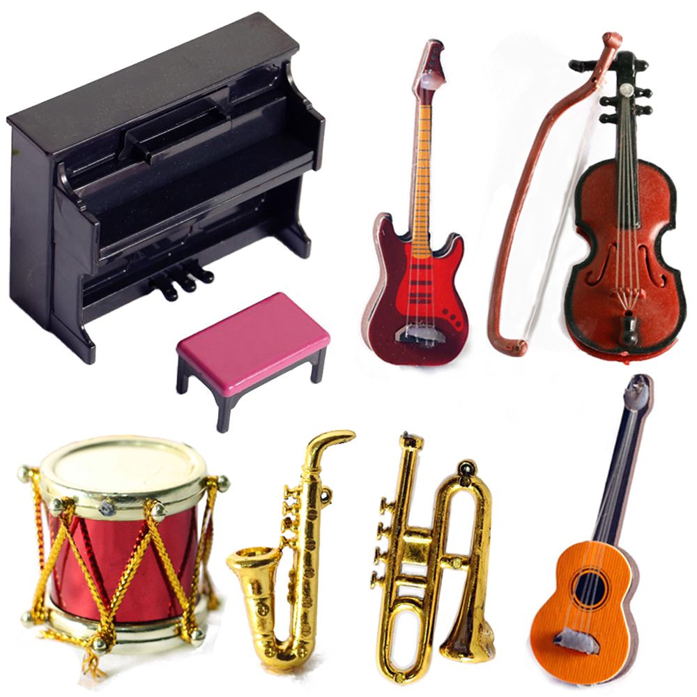 Miniature Doll Musical Instrum - Musical Instruments Cartoon review and price