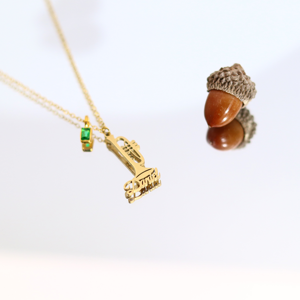 Custom Name Trumpet Necklace S - Musical Instrument And Name review and price